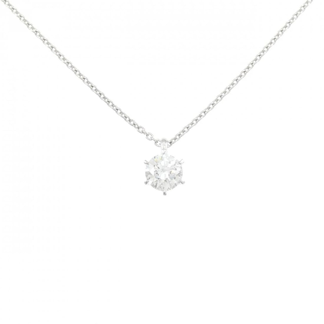 PT900/PT850 DIAMOND NECKLACE: PT900/PT850 Diamond Necklace Brand: Unbranded Type/Style: Necklace Material: Platinum900/Platinum850, Main Stone Natural Color: PT Size: Length: 45cm Accessories: None Accessories Notice: When