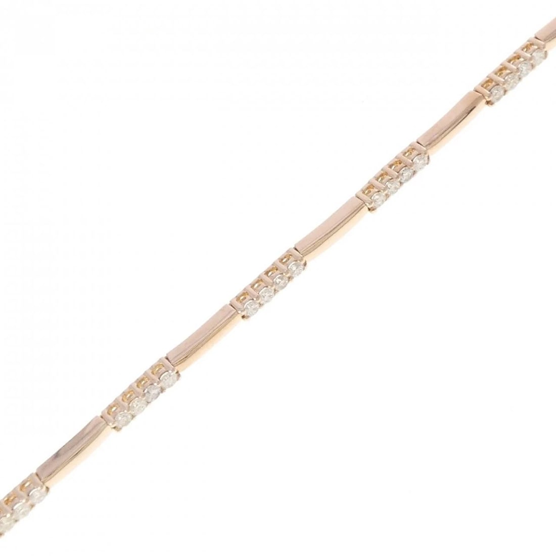 K18PG DIAMOND BRACELET: K18PG Diamond Bracelet Brand: Unbranded Type/Style: Diamond Bure Rubbed T Material: K18 Pink Gold, Main Stone Natural Color: PG Size: Length: 18cm Accessories: None Accessories Notice: When
