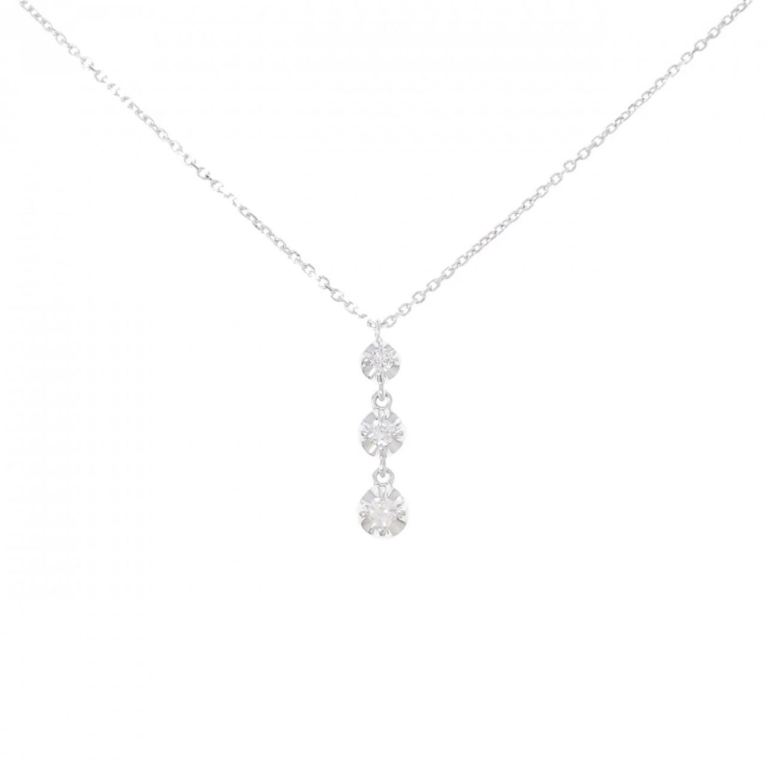 VENDOME DIAMOND NECKLACE: Vendome Diamond Necklace Brand: VANDOME Type/Style: Vendome Necklace Material: K18 white gold, Main Stone Natural Color: WG Size: Length: 40cm Accessories: None Accessories Notice: When purchasing