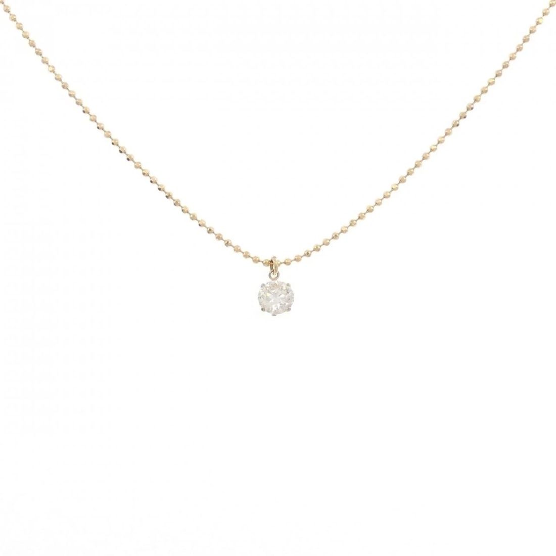 18K YELLOW GOLD SOLITAIRE DIAMOND NECKLACE: 18K Yellow Gold Solitaire Diamond Necklace Brand: Unbranded Type/Style: Diamond Necklace Material: K18 yellow gold, Main Stone Natural Color: YG Size: Length: 45cm Accessories: None Accessories