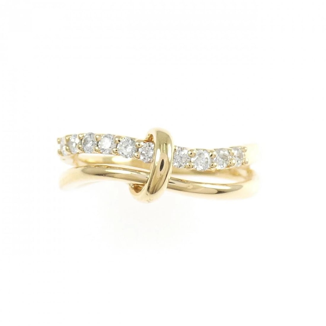 K18YG DIAMOND RING - 2
