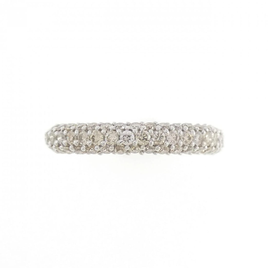 K18WG DIAMOND RING - 2