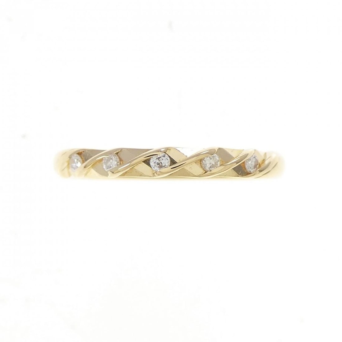 K18YG DIAMOND RING - 2