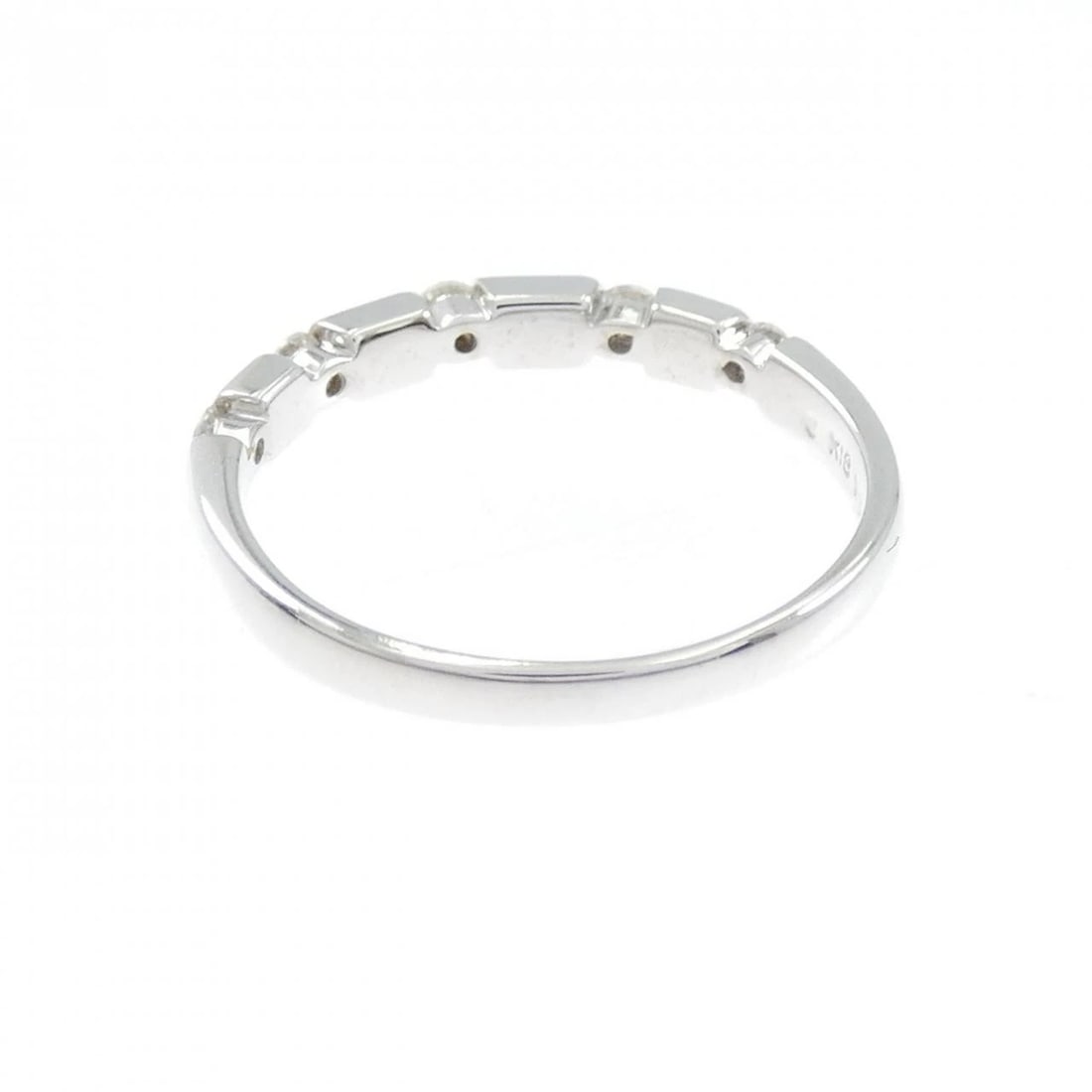 K18WG DIAMOND RING - 3