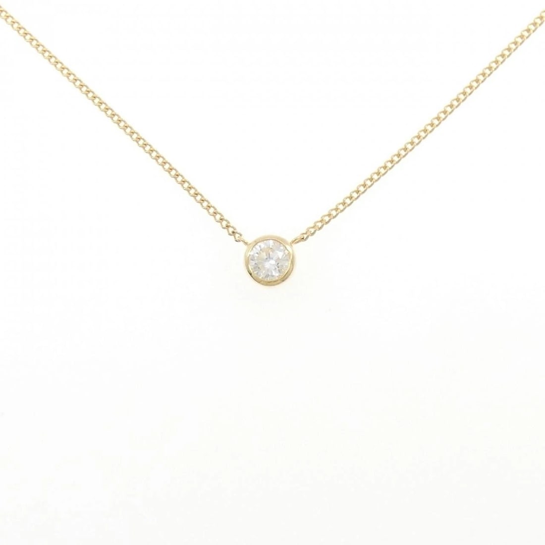 K18YG DIAMOND NECKLACE: K18YG Diamond Necklace Brand: Unbranded Type/Style: Diamond Necklace Material: K18 yellow gold, Main Stone Natural Color: YG Size: Length: 41cm Accessories: None Accessories Notice: When purchasing