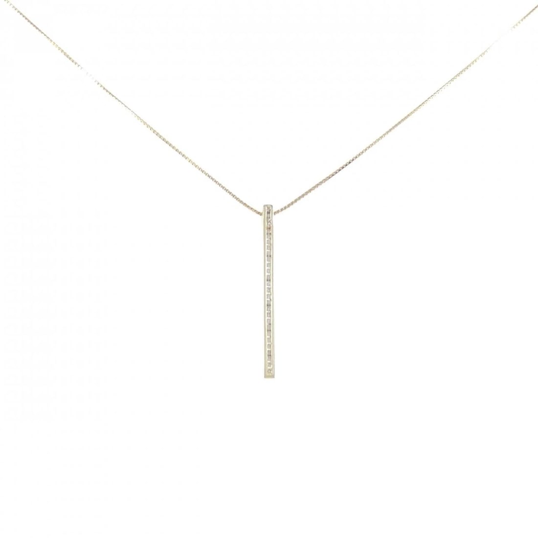 18K YELLOW GOLD DIAMOND NECKLACE: 18K Yellow Gold Diamond Necklace Brand: Unbranded Type/Style: Diamond Necklace Material: K18 yellow gold, Main Stone Natural Color: YG Size: Length: 45cm Accessories: None Accessories Notice: When