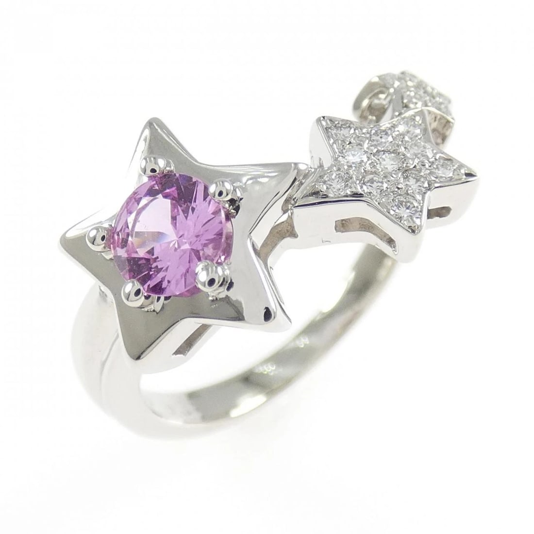 PT900 STAR SAPPHIRE RING: PT900 Star Sapphire Ring Brand: Unbranded Type/Style: Sapphire Ring Material: Platinum900, Main Stone Sapphire, Natural Color: PT Size: US1 3/4 Accessories: None Accessories Notice: When p