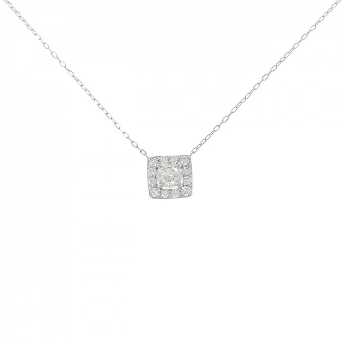PT950/PT850 DIAMOND NECKLACE: PT950/PT850 Diamond Necklace Brand: Unbranded Type/Style: Diamond Necklace Material: Platinum950/Platinum850, Main Stone Natural Color: PT Size: Length: 45cm Accessories: None Accessories Notice: