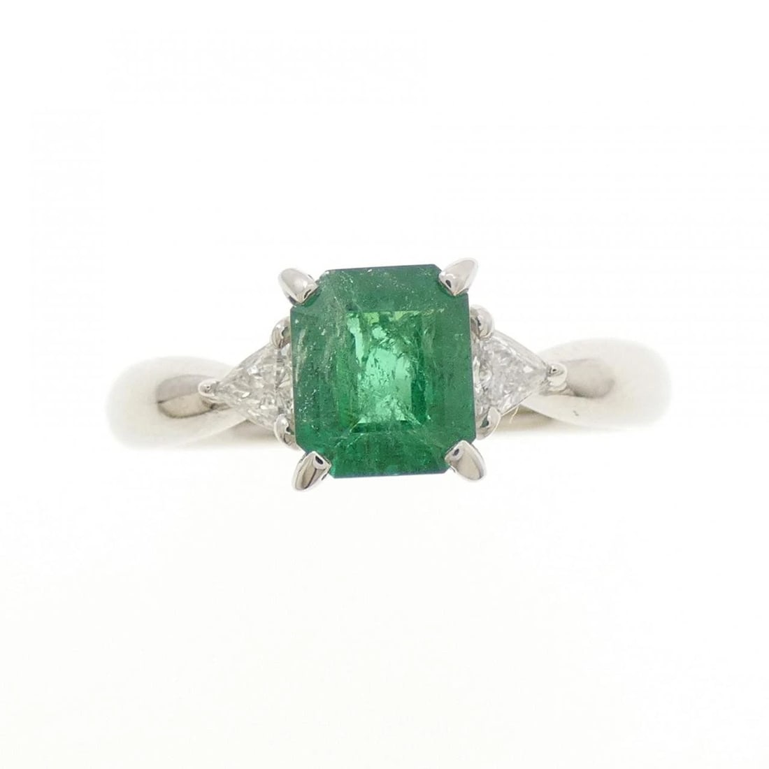 PT900 EMERALD RING - 2