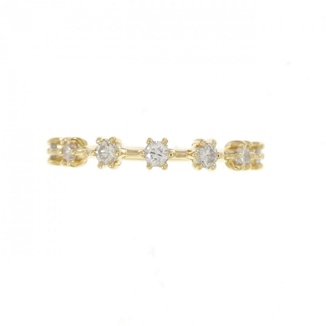 K18YG DIAMOND RING - 2