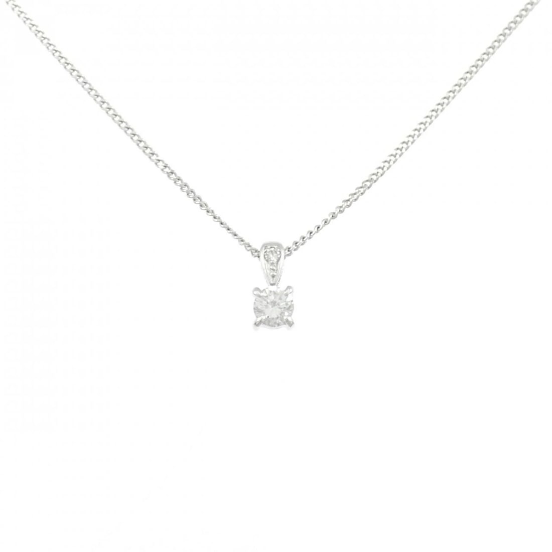 PT850 DIAMOND NECKLACE: PT850 Diamond Necklace Brand: Unbranded Type/Style: Diamond Necklace Material: Platinum850, Main Stone Natural Color: PT Size: Length: 40cm Accessories: None Accessories Notice: When purchasing
