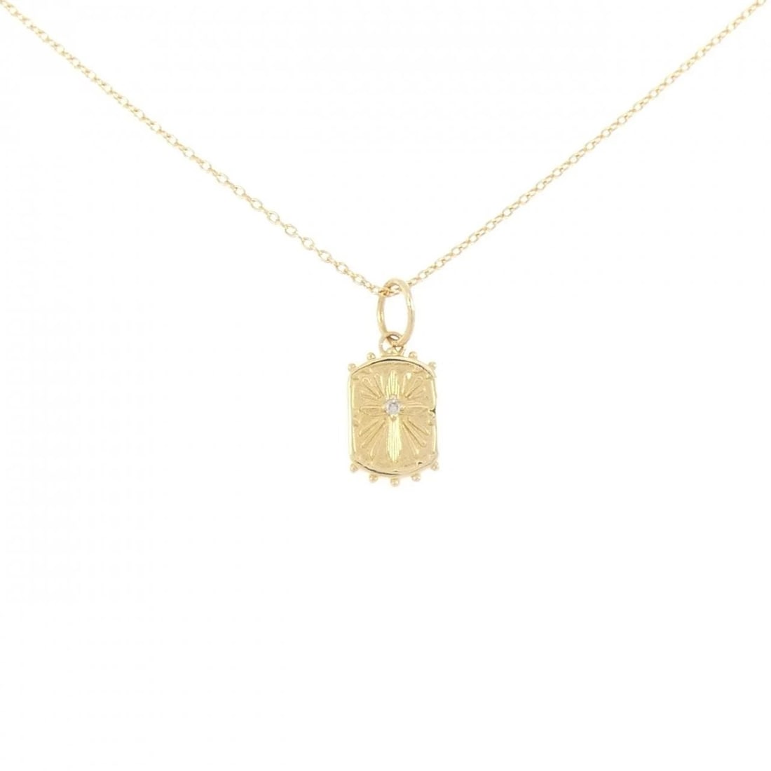 AGATE DIAMOND NECKLACE: Agate Diamond Necklace Brand: agate Type/Style: Agat Necklace Material: K18 yellow gold, Main Stone Natural Color: YG Size: Length: 45cm Accessories: None Accessories Notice: When purchasing