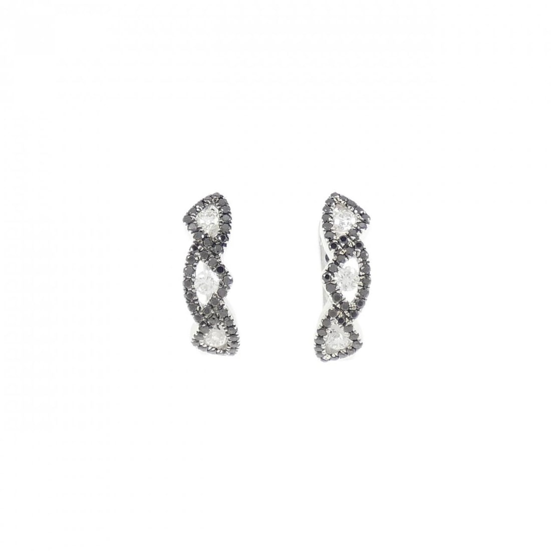 K18WG DIAMOND PIERCE: K18WG Diamond Pierce Brand: Unbranded Type/Style: Diamond Pierce/Earring Material: K18 white gold, Main Stone Natural Color: WG Size: Actual Size: Approximate dimensions (height x width): 14.0cm x