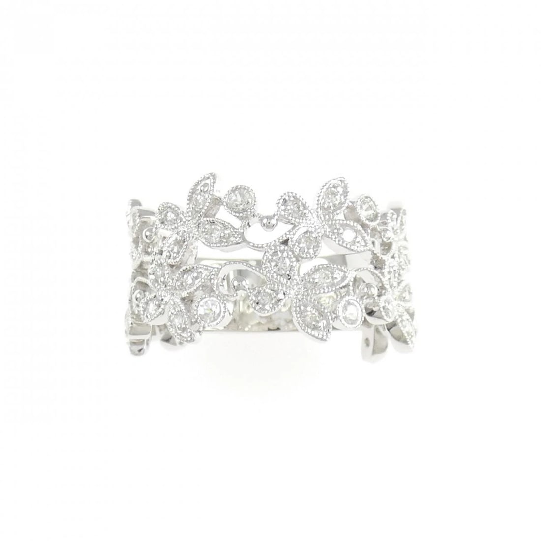 K18WG WHITE SAPPHIRE RING - 2