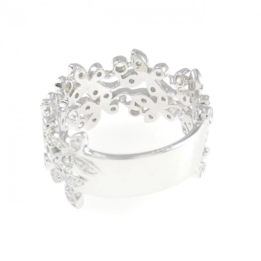 K18WG WHITE SAPPHIRE RING - 3