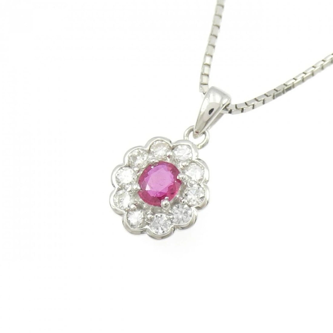 PT900/PT850 FLOWER RUBY NECKLACE - 3