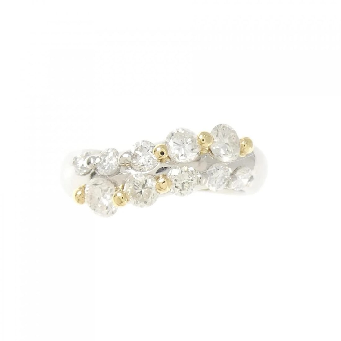 PT900/K18YG DIAMOND RING - 2
