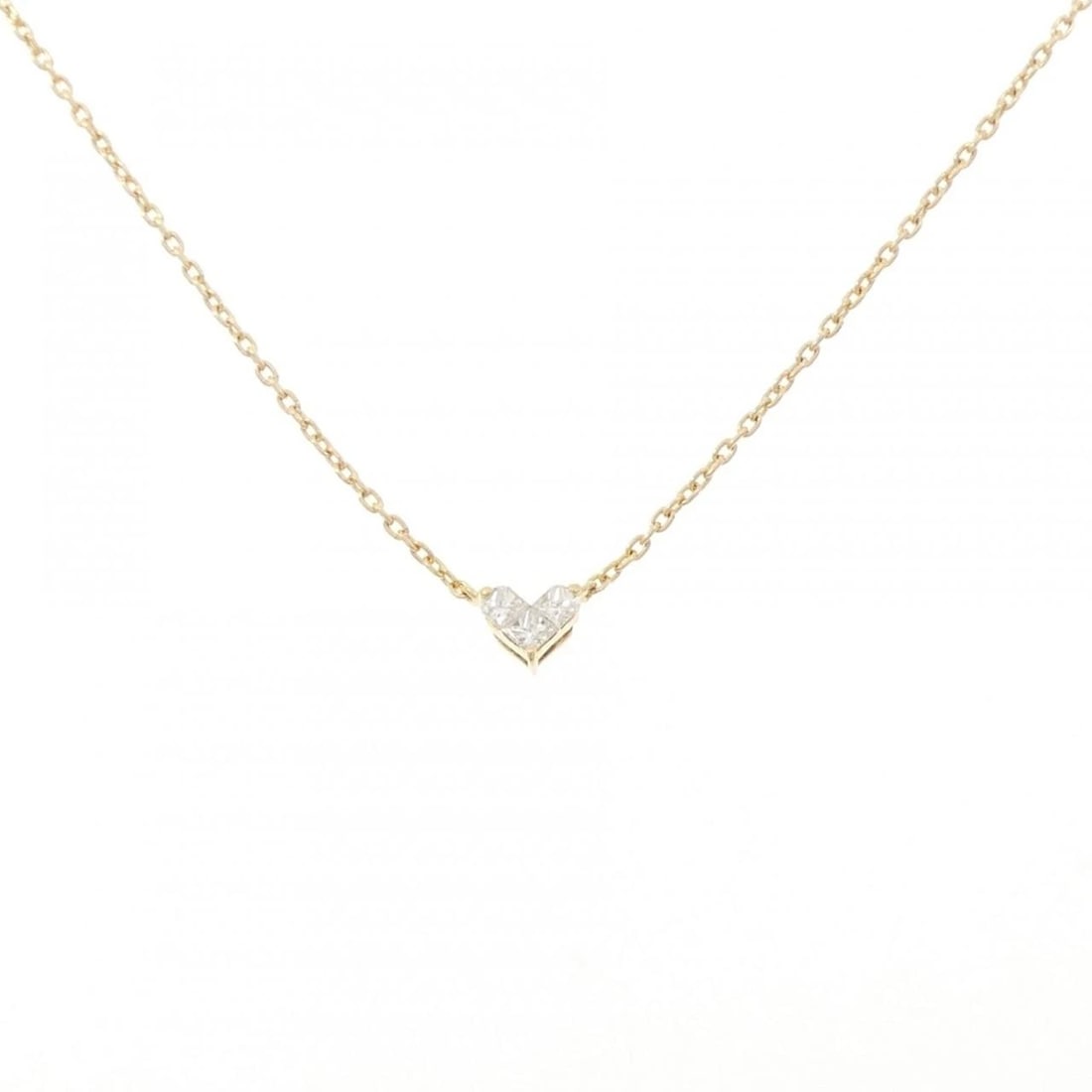 STAR JEWELRY MYSTERIOUS HEART NECKLACE: Star Jewelry Mysterious Heart Necklace Brand: STAR JEWELRY Type/Style: Star Jewelry Necklace Material: K18 yellow gold, Main Stone Natural Color: YG Size: Length: 38-41cm Accessories: None