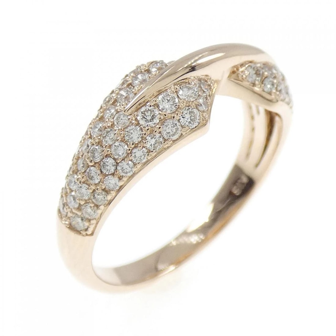 K18PG DIAMOND RING: K18PG Diamond Ring Brand: Unbranded Type/Style: Diamond Ring Material: K18 Pink Gold, Main Stone Natural Color: PG Size: US6 Accessories: None Accessories Notice: When purchasing pre-owned goods,