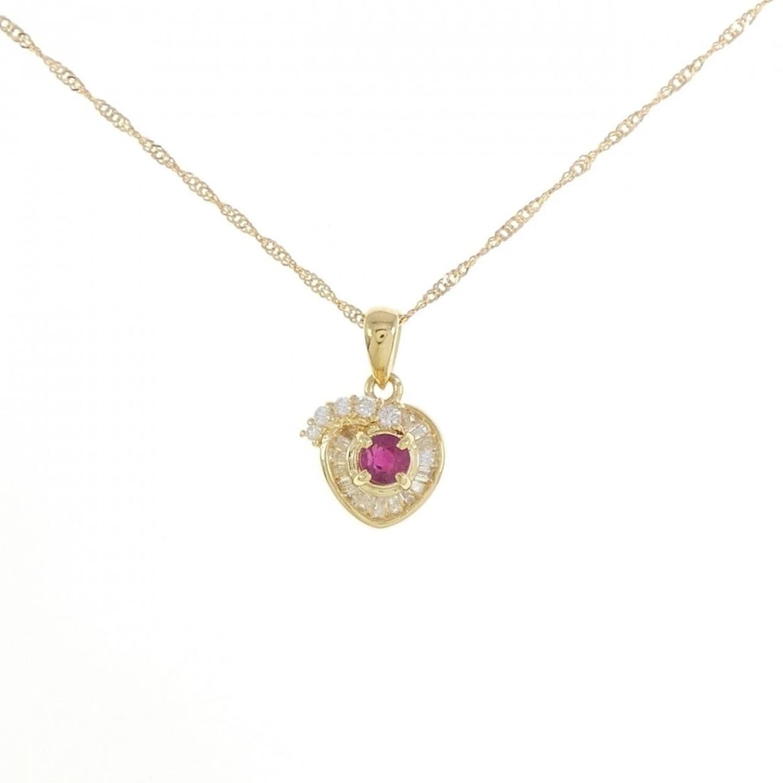 18K YELLOW GOLD RUBY NECKLACE (1 of 3)