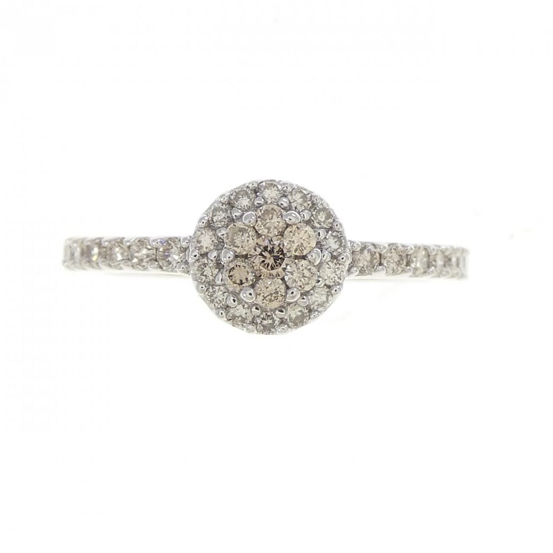 K18WG DIAMOND RING - 2