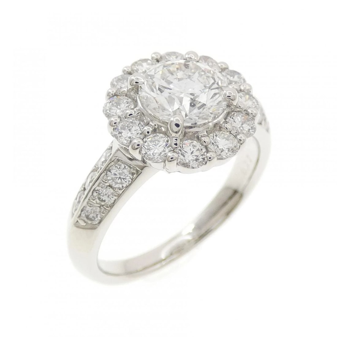 PT900 DIAMOND RING: PT900 Diamond Ring Brand: Unbranded Type/Style: Ring Material: Platinum900, Main Stone Natural Color: PT Size: US5 1/4 Accessories: None Accessories Notice: When purchasing pre-owned goods