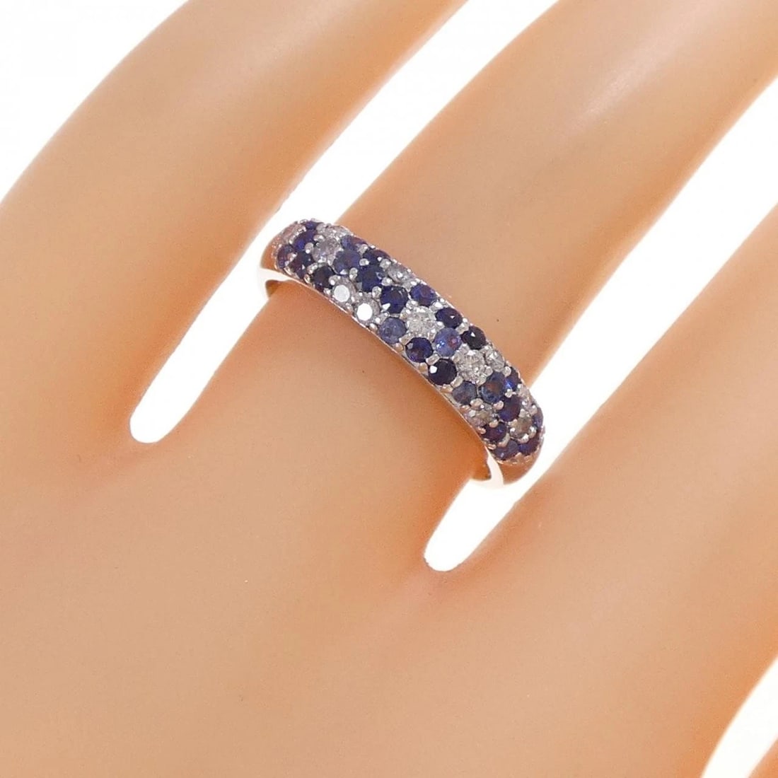 K18WG SAPPHIRE RING - 3