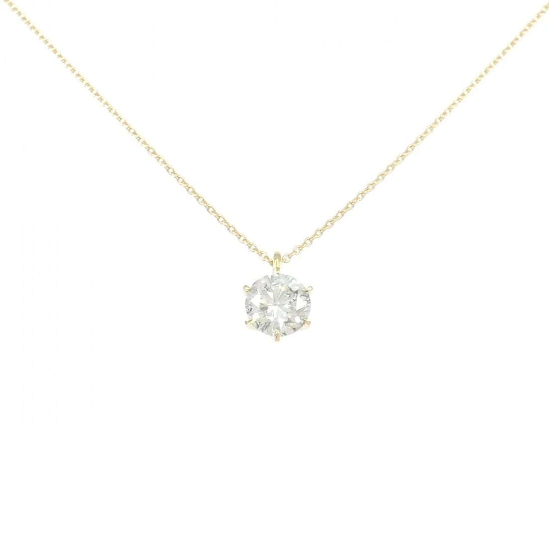 K18YG DIAMOND NECKLACE: K18YG Diamond Necklace Brand: Unbranded Type/Style: Necklace Material: K18 yellow gold, Main Stone Natural Color: YG Size: Length; 45cm Accessories: None Accessories Notice: When purchasing pre-owned