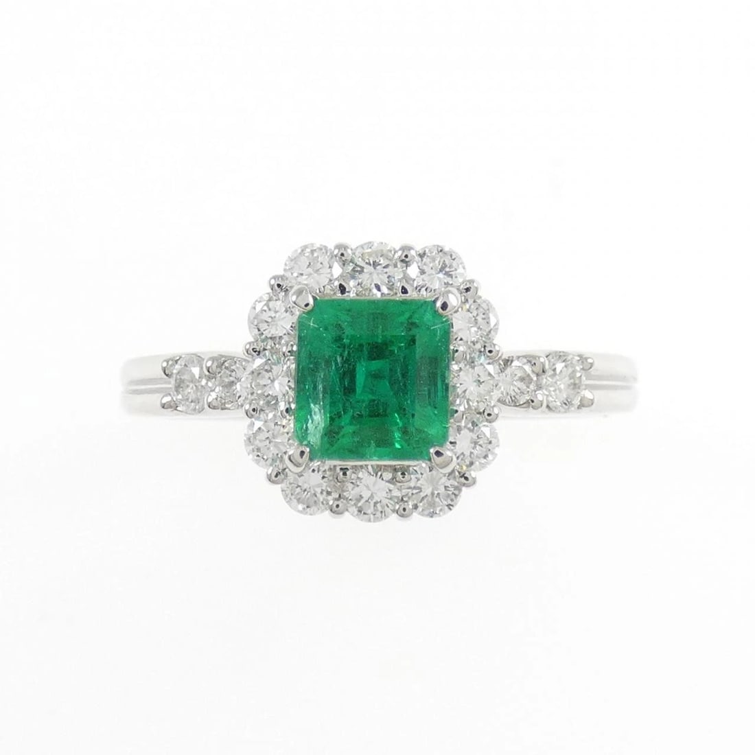 PT900 EMERALD RING - 2