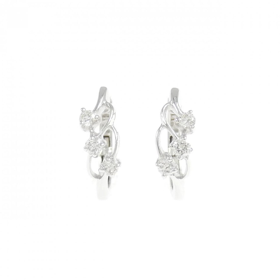 K18WG DIAMOND PIERCE - 2