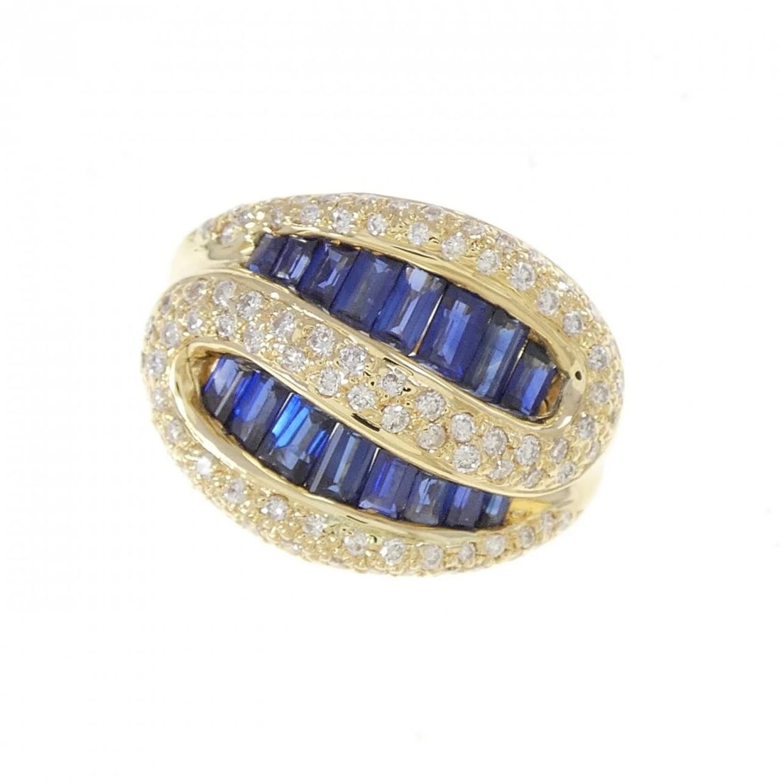 K18YG SAPPHIRE RING - 2