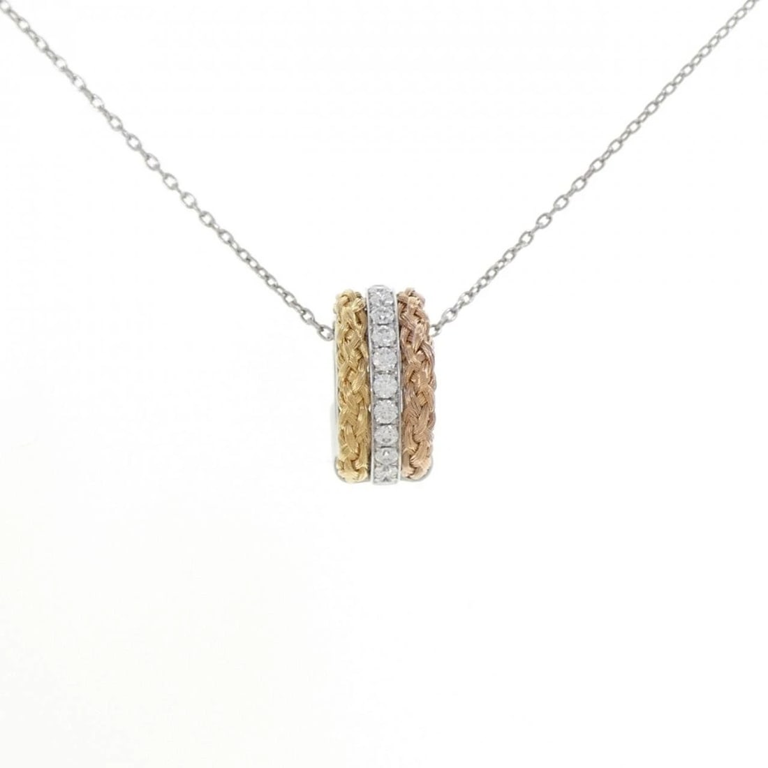 PT950/K18YG/K18PG/PT850 DIAMOND NECKLACE: PT950/K18YG/K18PG/PT850 Diamond Necklace Brand: Unbranded Type/Style: Diamond Necklace Material: Platinum 950/K18 Yellow Gold/K18 Pink Gold/Platinum 850, Main Stone Natural Color: PT, YG, PG Size: