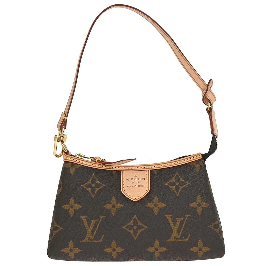 LOUIS VUITTON MONOGRAM MINI POCHETTE DELIGHTFUL HANDBAG: Louis Vuitton Monogram Mini Pochette Delightful Handbag Brand: Louis Vuitton Type/Style: Hand Bag Material: Monogram Canvas, Leather Color: Brown, Beige Size: W 6.3 x H 4.1 x D 1.2 inch Accessorie