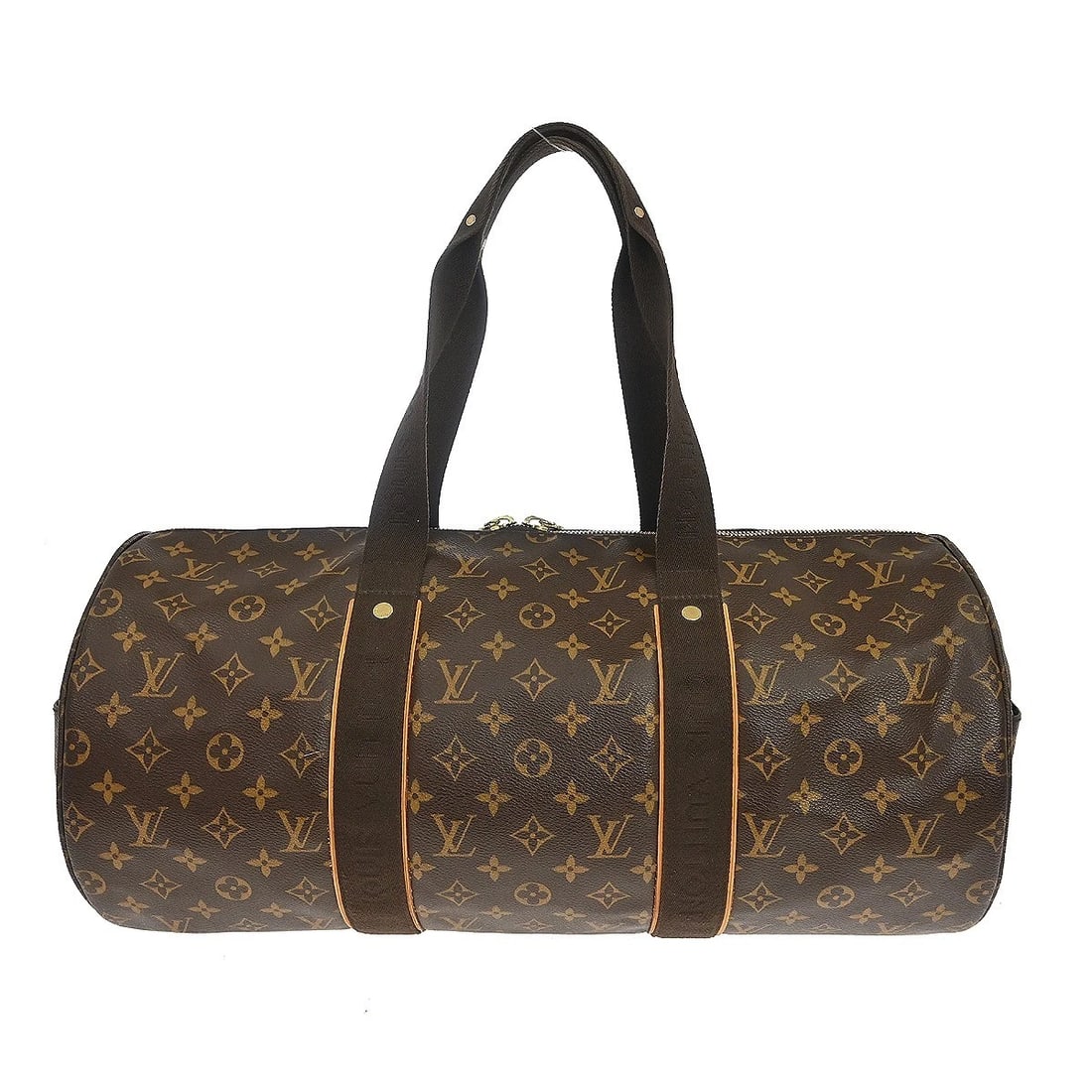 LOUIS VUITTON MONOGRAM SPORTY BOBUR SPORTS BAG: LOUIS VUITTON Monogram Sporty Bobur Sports Bag Brand: Louis Vuitton Type/Style: Duffle Material: Monogram Canvas, Leather Color: Brown Size: W 19.3 x H 8.9 x D 6.0 inch Accessories: None A