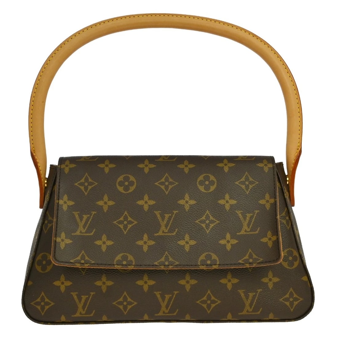LOUIS VUITTON MONOGRAM MINI LOOPING HANDBAG: LOUIS VUITTON MONOGRAM MINI LOOPING HANDBAG Brand: Louis Vuitton Type/Style: Hand Bag Material: Monogram Canvas, Leather Color: Brown Size: W 11.0 x H 6.7 x D 3.5 inch Accessories: None Ac