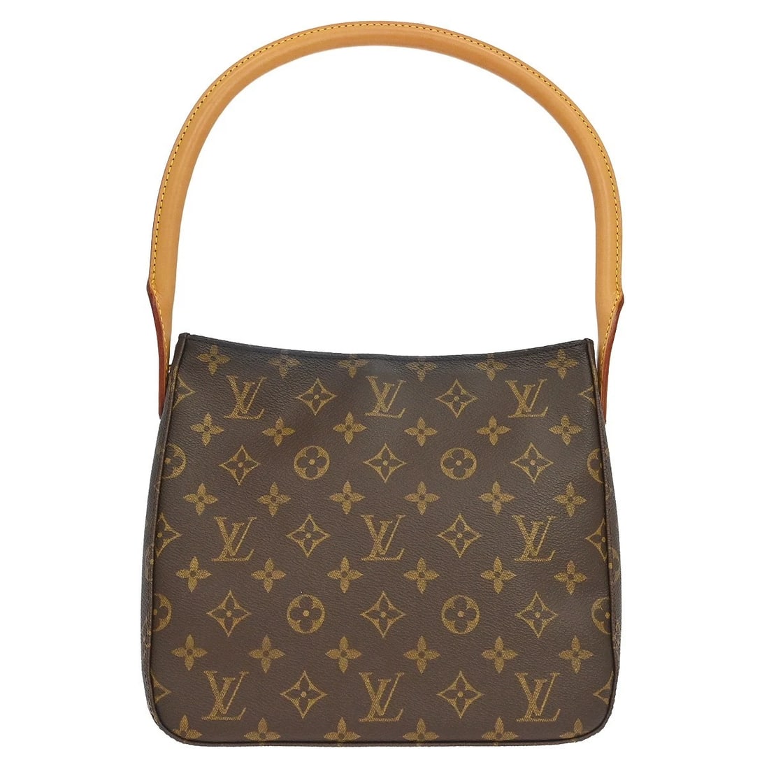 LOUIS VUITTON MONOGRAM LOOPING MM HANDBAG: Louis Vuitton Monogram Looping MM Handbag Brand: Louis Vuitton Type/Style: Shoulder Bag Material: Monogram Canvas, Leather Color: Brown Size: W 9.1 x H 8.3 x D 3.9 inch Accessories: None A