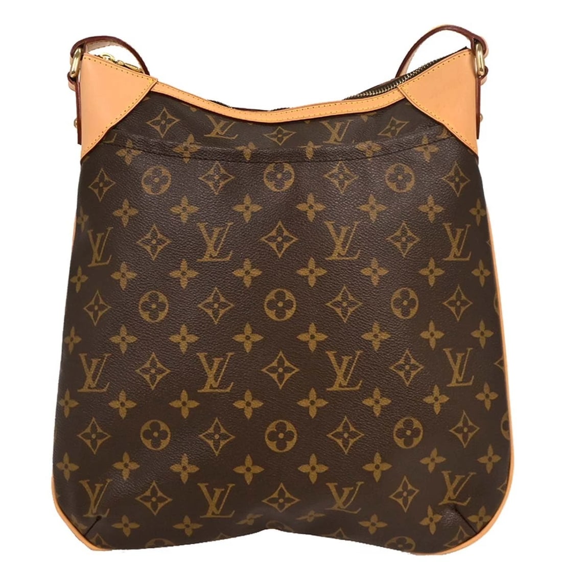 LOUIS VUITTON MONOGRAM ODEON MM SHOULDER BAG: Louis Vuitton Monogram Odeon MM Shoulder Bag Brand: Louis Vuitton Type/Style: Shoulder Bag Material: Monogram Canvas, Leather Color: Brown Size: W 11.8 x H 12.6 x D 2.4 inch Accessories: None