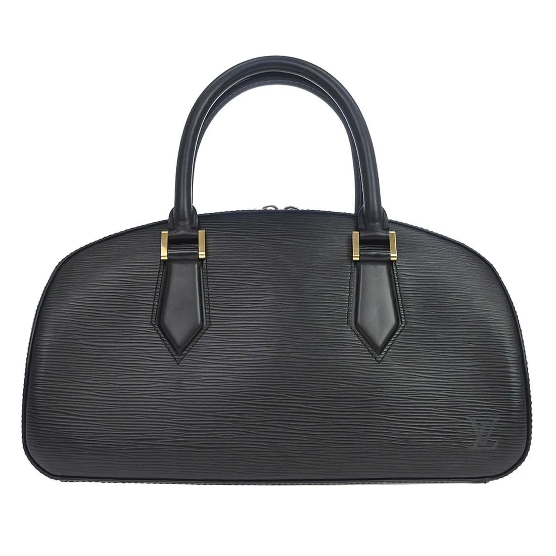 LOUIS VUITTON BLACK EPI JASMIN HANDBAG: Louis Vuitton Black Epi Jasmin Handbag Brand: Louis Vuitton Type/Style: Satchel/Top Handle Bag Material: Epi Leather, Leather Color: Noir * Black Size: W 12.6 x H 7.1 x D 3.9 inch Accessories: None