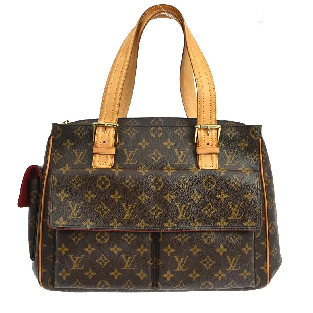 LOUIS VUITTON MONOGRAM MULTIPLI CITE HANDBAG: Louis Vuitton Monogram Multipli Cite Handbag Brand: Louis Vuitton Type/Style: Handbag Material: Monogram Canvas, Leather Color: Brown Size: W 14.2 x H 10.2 x D 4.7 inch Accessories: None A