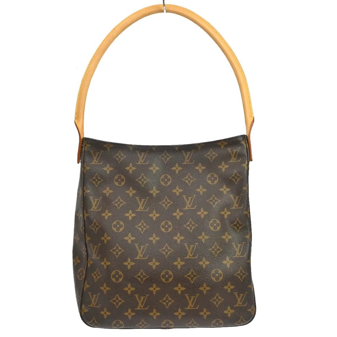 LOUIS VUITTON LOOPING GM SHOULDER BAG: LOUIS VUITTON LOOPING GM SHOULDER BAG Brand: Louis Vuitton Type/Style: Shoulder Bag Material: Monogram Canvas, Leather Color: Brown Size: W 11.0 x H 11.8 x D 3.9 inch Accessories: None Acc
