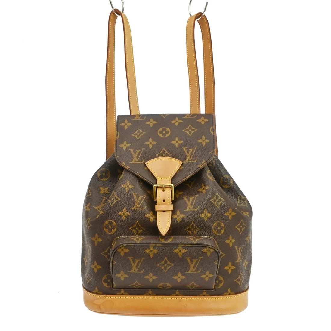 LOUIS VUITTON MONTSOURIS MM BACKPACK BAG: LOUIS VUITTON MONTSOURIS MM BACKPACK BAG Brand: Louis Vuitton Type/Style: Backpack Material: Monogram Canvas, Leather Color: Brown Size: W 9.8 x H 11.0 x D 4.7 inch Accessories: None Acces