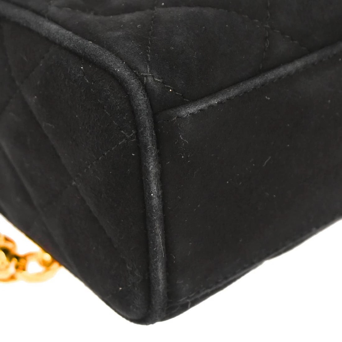 CHANEL BLACK SUEDE CAMERA BAG - 3