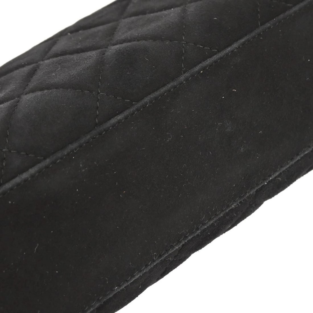 CHANEL BLACK SUEDE CAMERA BAG - 4