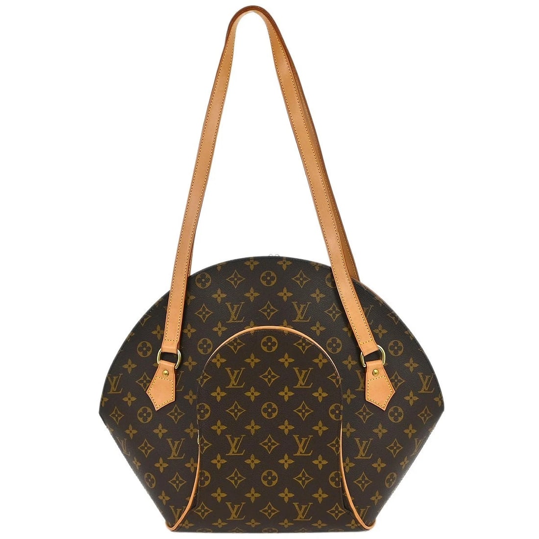 LOUIS VUITTON MONOGRAM ELLIPSE SHOPPING TOTE BAG: Louis Vuitton Monogram Ellipse Shopping Tote Bag Brand: Louis Vuitton Type/Style: Tote Material: Monogram Canvas, Leather Color: Brown Size: W 13.0 x H 17.3 x D 5.1 inch Accessories: None