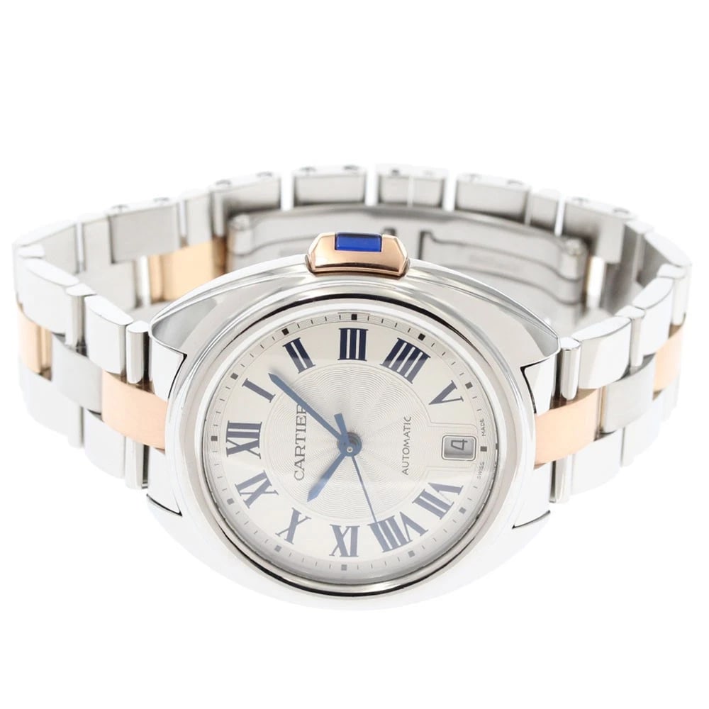 CARTIER KUREDU DATE SILVER AUTOMATIC WATCH - 2