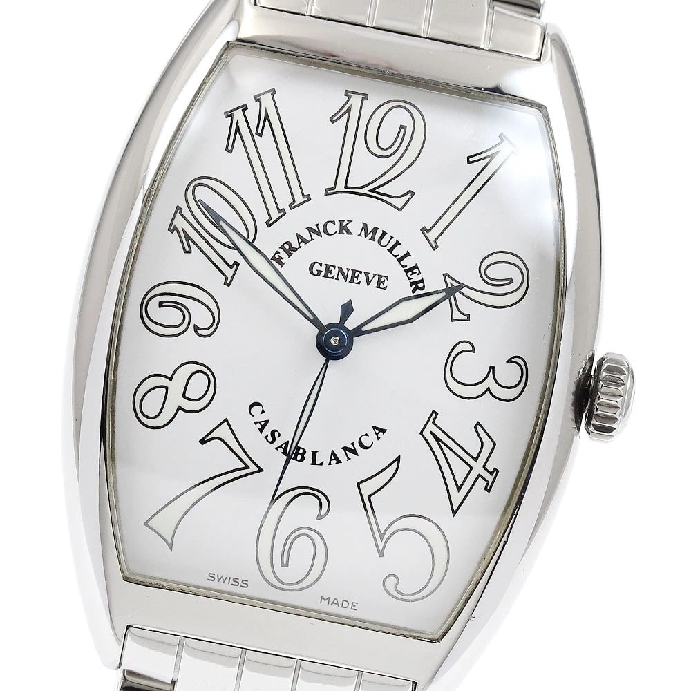 FRANCK MULLER WHITE AUTOMATIC WATCH: FRANCK MULLER white Automatic Watch Brand: FRANCK MULLER Type/Style: Wristwatch Material: Band Material Stainless Steel, Case Material Stainless Steel Color: Dial Color white Size: Case size About