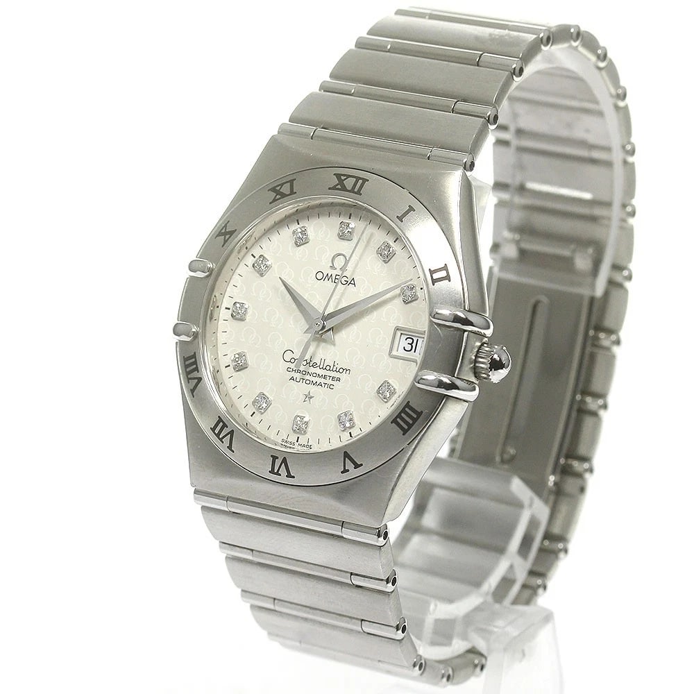 OMEGA CONSTELLATION DIAMOND SILVER AUTOMATIC WATCH - 2
