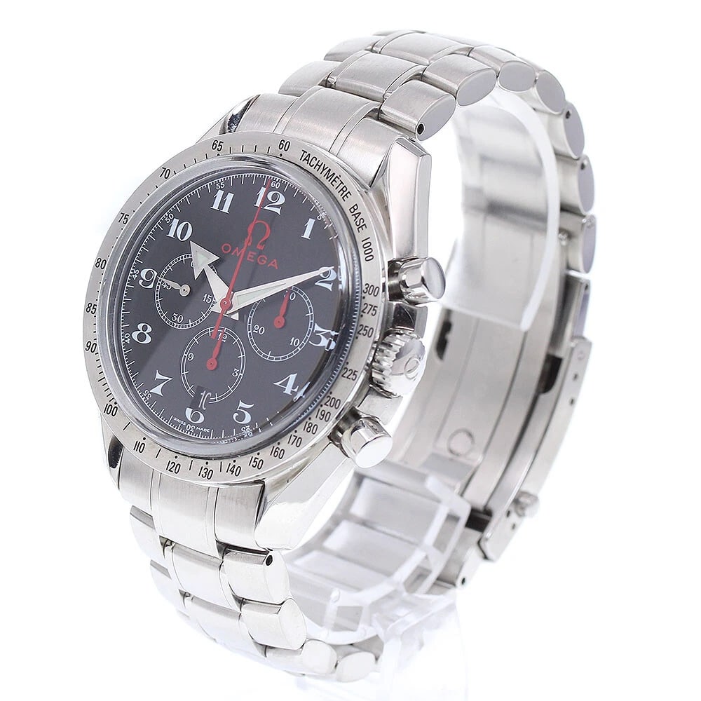 OMEGA SPEEDMASTER OLYMPIC COLLECTION BROAD ARROW AUTOMATIC WATCH: OMEGA Speedmaster Olympic Collection Broad Arrow Automatic Watch Brand: OMEGA Type/Style: Wristwatch Material: Band Material stainless steel, Case Material stainless steel Color: Dial Color black