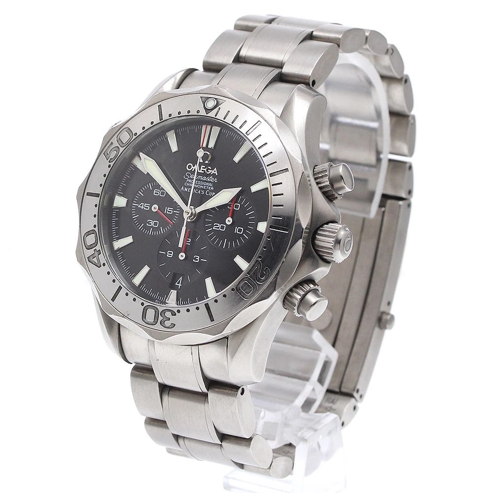 OMEGA SEAMASTER PROFESSIONAL BLACK AUTOMATIC WATCH: OMEGA Seamaster Professional black Automatic Watch Brand: OMEGA Type/Style: Wristwatch Material: Band Material titanium, Case Material titanium Color: Dial Color black Size: Case size About 42mm
