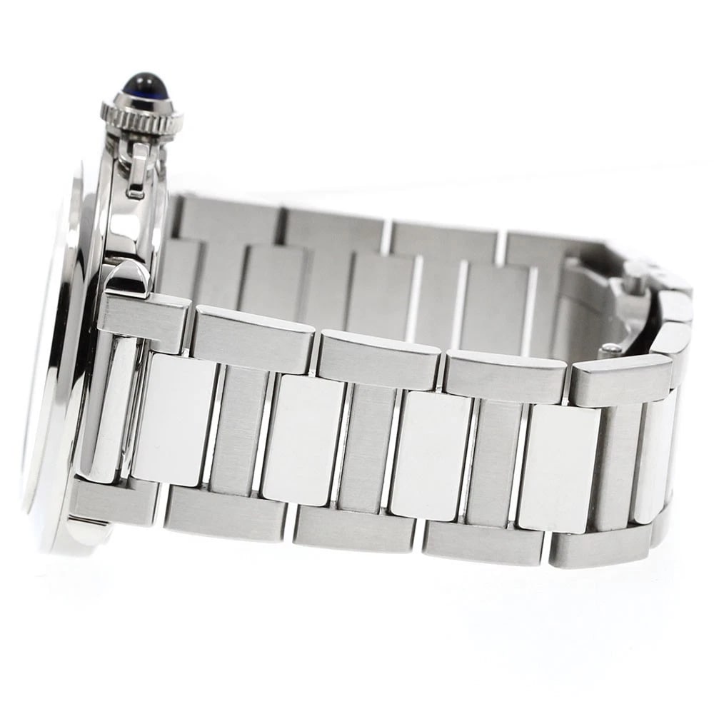 CARTIER PASHA DATE SILVER AUTOMATIC WATCH - 3